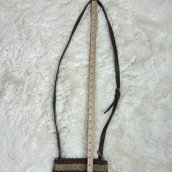 Lauren Ralph Lauren Signature Logo Canvas Crossbody Bag Authentic - Picture 13 of 13